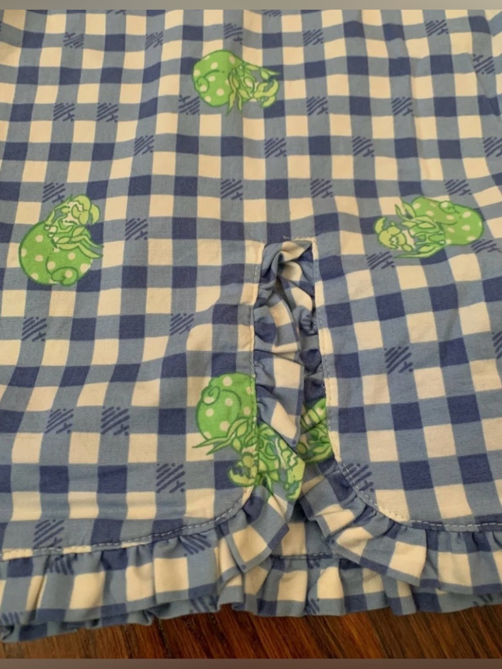 Lilly Pulitzer Gingham Hermit Crab Skirt - Picture 4 of 5